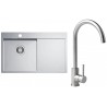 Set Alveus (dřez Quarto 30 Satin + baterie Viola Kartáčovaná ocel)