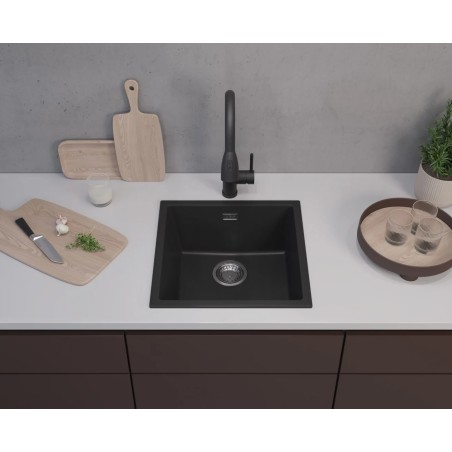 Kuchyňský dřez Alveus Omni 20 Black Edition Deep Black 90
