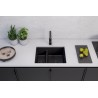 Kuchyňský dřez Alveus Omni 50 Black Edition Deep Black 90