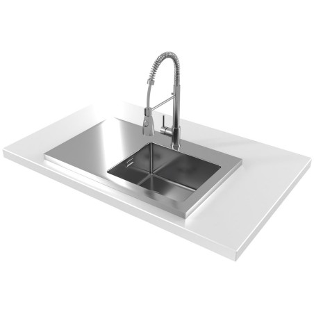 Kuchyňský dřez Alveus Luxal 10 pravý, plochý lem