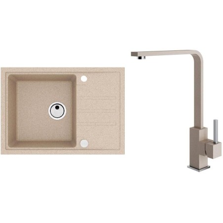 Set Alveus (dřez Intermezzo 40 Beige 55 + baterie Afra Beige 55) Set Alveus (dřez Intermezzo 40 Beige 55 + baterie Afra Beige 55)