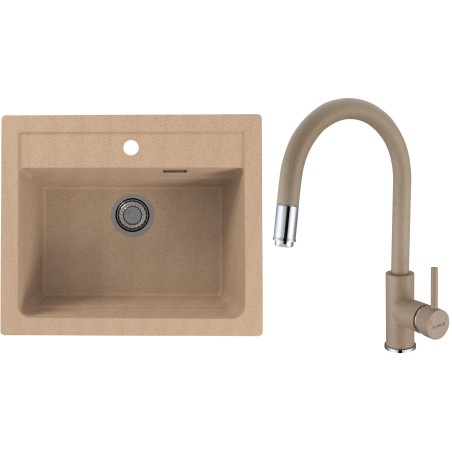 Set Alveus (dřez Atrox 30 Beige 55 + baterie Delos Beige 55) Set Alveus (dřez Atrox 30 Beige 55 + baterie Delos Beige 55)