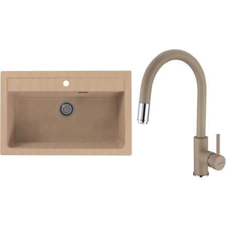 Set Alveus (dřez Atrox 40 Beige 55 + baterie Delos Beige 55) Set Alveus (dřez Atrox 40 Beige 55 + baterie Delos Beige 55)