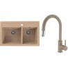 Set Alveus (dřez Atrox 50 Beige 55 + baterie Delos Beige 55) Set Alveus (dřez Atrox 50 Beige 55 + baterie Delos Beige 55)