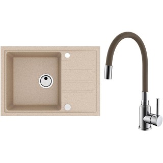 Set Alveus (dřez Intermezzo 40 Beige 55 + baterie Mintas Béžová/Chrom)