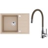 Set Alveus (dřez Intermezzo 40 Beige 55 + baterie Mintas Béžová/Chrom) Set Alveus (dřez Intermezzo 40 Beige 55 + baterie Mintas Béžová/Chrom)
