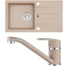 Set Alveus (dřez Cortina 110 Beige 55, bez excentru + baterie Nina Beige 55) Set Alveus (dřez Cortina 110 Beige 55, bez excentru + baterie Nina Beige 55)