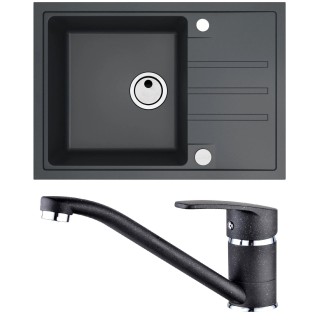 Set Alveus (dřez Intermezzo 40 Black 91 + baterie Nina Black 91)