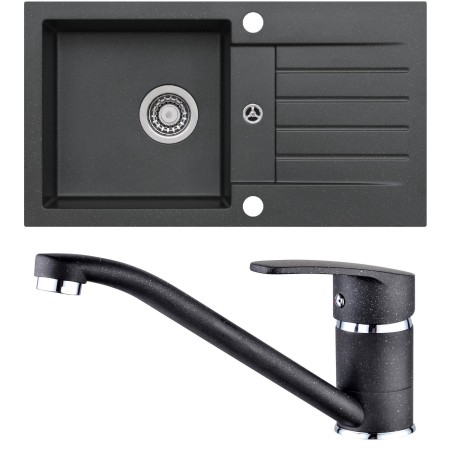 Set Alveus (dřez Niro 130 Black 91 + baterie Nina Black 91) Set Alveus (dřez Niro 130 Black 91 + baterie Nina Black 91)