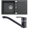 Set Alveus (dřez Niro 130 Black 91 + baterie Nina Black 91) Set Alveus (dřez Niro 130 Black 91 + baterie Nina Black 91)