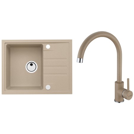 Set Alveus (dřez Intermezzo 30 Beige 55 + baterie Roxa Beige 55)
