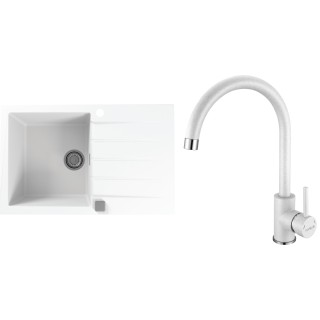 Set Alveus (dřez Cadit 20 White 11 + baterie Roxa White 11)