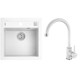 Set Alveus (dřez Formic 20 White 11 + baterie Roxa White 11)