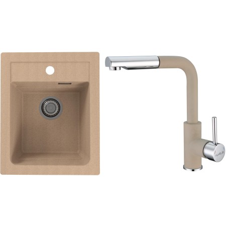Set Alveus (dřez Atrox 10 Beige 55 + baterie Siros Beige 55) Set Alveus (dřez Atrox 10 Beige 55 + baterie Siros Beige 55)
