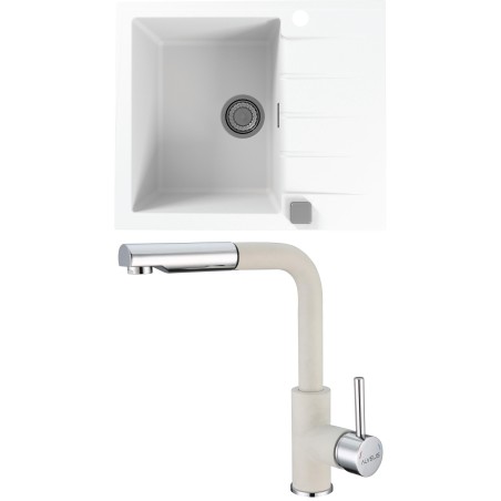Set Alveus (dřez Cadit 10 White 11 + baterie Siros White 11) Set Alveus (dřez Cadit 10 White 11 + baterie Siros White 11)