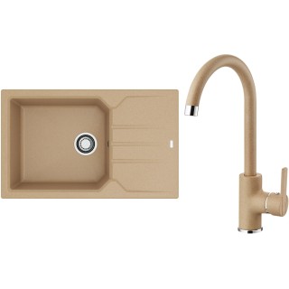 Set Alveus (dřez Record 40 Beige 55 + baterie Tonia Beige 55)