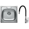 Set Alveus (dřez Allux 70 Natur + baterie Mintas Černá/Chrom) Set Alveus (dřez Allux 70 Natur + baterie Mintas Černá/Chrom)