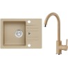 Set Alveus (dřez Cortina 40 Beige 55, bez excentru + baterie Tonia Beige 55) Set Alveus (dřez Cortina 40 Beige 55, bez excentru + baterie Tonia Beige 55)