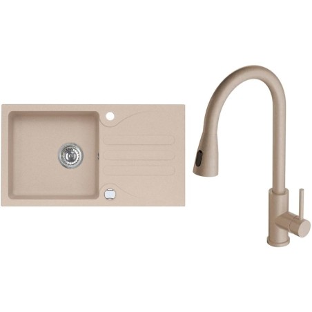 Set Alveus (dřez Galapagos 30 Beige 55 + baterie Primrose - PS Beige 55)