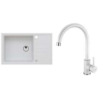 Set Alveus (dřez Intermezzo 130 White 11 + baterie Roxa White 11)