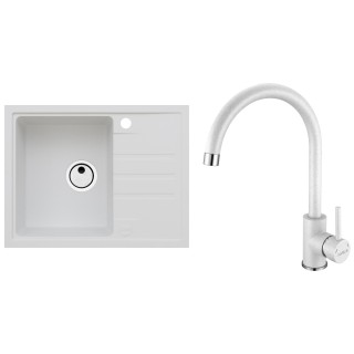 Set Alveus (dřez Intermezzo 30 White 11 + baterie Roxa White 11)