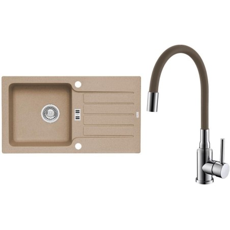 Set Alveus (dřez Niagara 30 Beige 55 + baterie Mintas Béžová/Chrom) Set Alveus (dřez Niagara 30 Beige 55 + baterie Mintas Béžová/Chrom)