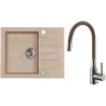 Set Alveus (dřez Rock 30 Beige 55 + baterie Mintas Béžová/Kartáčovaná ocel) Set Alveus (dřez Rock 30 Beige 55 + baterie Mintas Béžová/Kartáčovaná ocel)