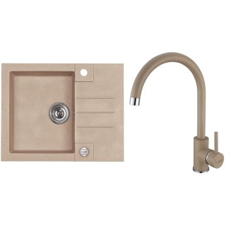 Set Alveus (dřez Rock 30 Beige 55 + baterie Roxa Beige 55)