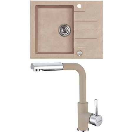 Set Alveus (dřez Rock 30 Beige 55 + baterie Siros Beige 55) Set Alveus (dřez Rock 30 Beige 55 + baterie Siros Beige 55)
