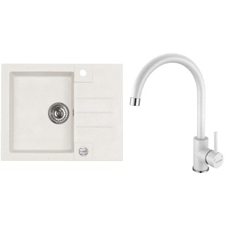 Set Alveus (dřez Rock 30 White 11 + baterie Roxa White 11)