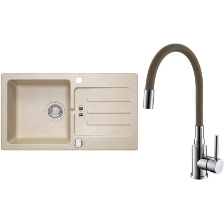Set Alveus (dřez Victoria 30 Beige 55 + baterie Mintas Béžová/Chrom) Set Alveus (dřez Victoria 30 Beige 55 + baterie Mintas Béžová/Chrom)