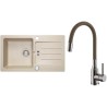 Set Alveus (dřez Victoria 30 Beige 55 + baterie Mintas Béžová/Kartáčovaná ocel) Set Alveus (dřez Victoria 30 Beige 55 + baterie Mintas Béžová/Kartáčovaná ocel)