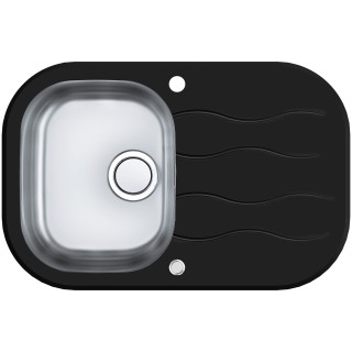Kuchyňský dřez Alveus Wave 20 UP černá/satin