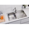 Kuchyňský dřez Alveus Line Max 20 Satin, s excentrem Kuchyňský dřez Alveus Line Max 20 Satin, s excentrem