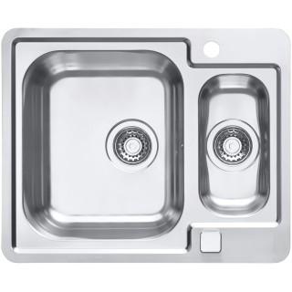 Kuchyňský dřez Alveus Line 50 Maxim Satin, pro přesahovou nebo integrovanou montáž