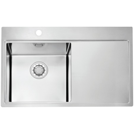 Kuchyňský dřez Alveus Pure 40 QC Satin, levý Kuchyňský dřez Alveus Pure 40 QC Satin, levý