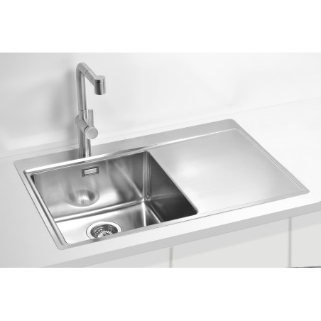 Kuchyňský dřez Alveus Pure 40 QC Satin, levý Kuchyňský dřez Alveus Pure 40 QC Satin, levý