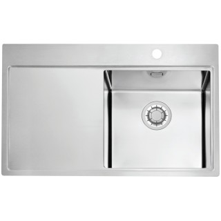 Kuchyňský dřez Alveus Pure 40 QC Satin, pravý