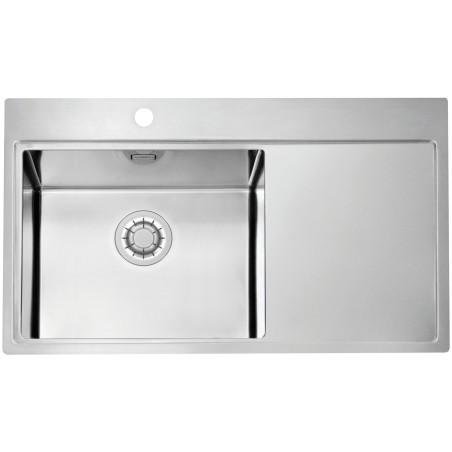 Kuchyňský dřez Alveus Pure 50 QC Satin, levý Kuchyňský dřez Alveus Pure 50 QC Satin, levý