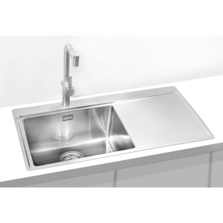 Kuchyňský dřez Alveus Pure 50 QC Satin, levý Kuchyňský dřez Alveus Pure 50 QC Satin, levý