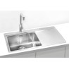 Kuchyňský dřez Alveus Pure 50 QC Satin, levý Kuchyňský dřez Alveus Pure 50 QC Satin, levý
