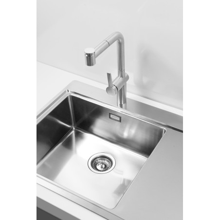 Kuchyňský dřez Alveus Pure 50 QC Satin, levý Kuchyňský dřez Alveus Pure 50 QC Satin, levý