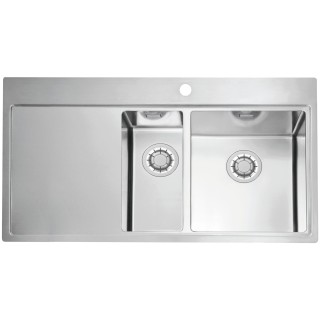 Kuchyňský dřez Alveus Pure 60 QC Satin, pravý