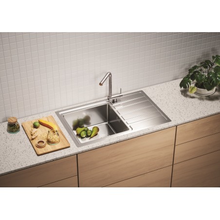 Kuchyňský dřez Alveus Rando 30 QC Satin, levý, pro přesahovou nebo integrovanou montáž Kuchyňský dřez Alveus Rando 30 QC Satin, levý, pro přesahovou nebo integrovanou montáž