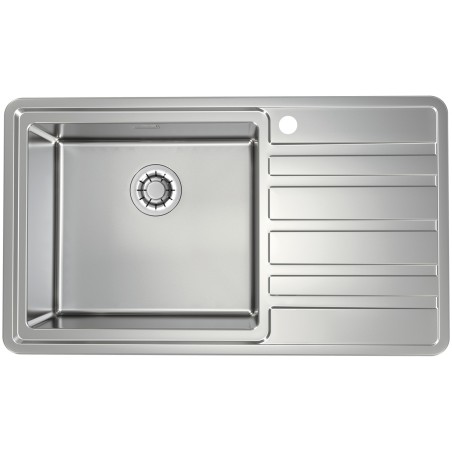 Kuchyňský dřez Alveus Rando 50 QC Satin, levý, pro horní montáž