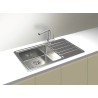 Kuchyňský dřez Alveus Rando 50 QC Satin, levý, pro horní montáž Kuchyňský dřez Alveus Rando 50 QC Satin, levý, pro horní montáž