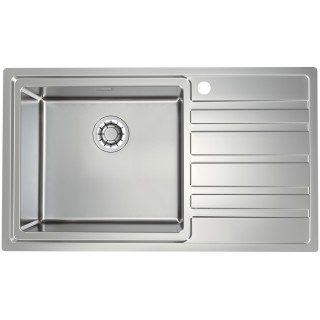 Kuchyňský dřez Alveus Rando 50 QC Satin, levý, pro přesahovou nebo integrovanou montáž