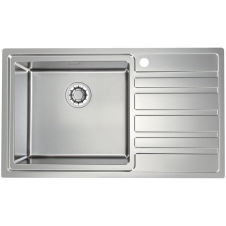 Kuchyňský dřez Alveus Rando 50 QC Satin, levý, pro přesahovou nebo integrovanou montáž Kuchyňský dřez Alveus Rando 50 QC Satin, levý, pro přesahovou nebo integrovanou montáž