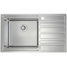 Kuchyňský dřez Alveus Rando 50 QC Satin, levý, pro přesahovou nebo integrovanou montáž Kuchyňský dřez Alveus Rando 50 QC Satin, levý, pro přesahovou nebo integrovanou montáž