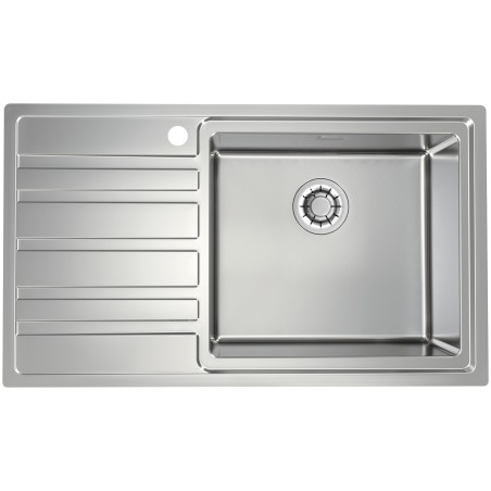 Kuchyňský dřez Alveus Rando 50 QC Satin, pravý, pro přesahovou nebo integrovanou montáž Kuchyňský dřez Alveus Rando 50 QC Satin, pravý, pro přesahovou nebo integrovanou montáž